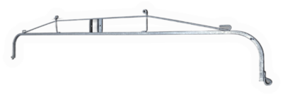 Estrutura em T para bardos de Kiwis com comprimento 2,40m com tubo quadrado 20X20 mm