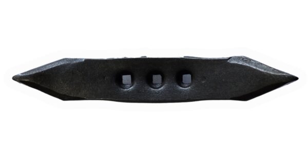 Bico para Escarificador 71 C Sem Nervo 3 Furos - 60X390 mm. Chisel. Espessura 20 mm.