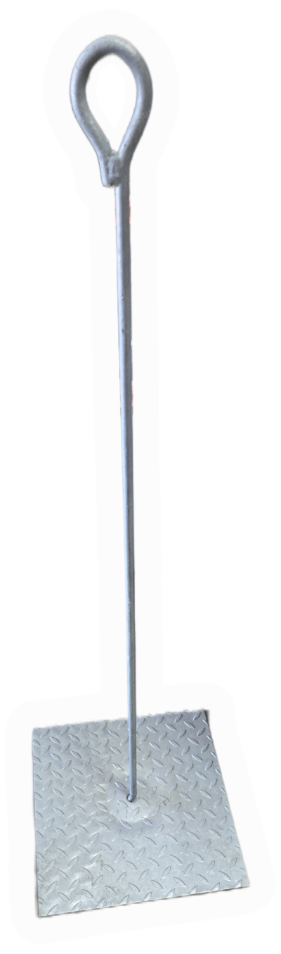 Estacas em metal para pontas dos bardos das vinhas Diâmetro de 19 cm  em chapa de 2,5 mm e altura 1,10 m